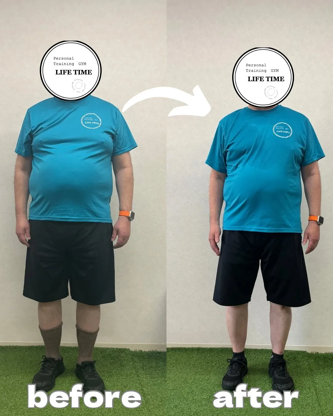 『半年の成果−10kg』